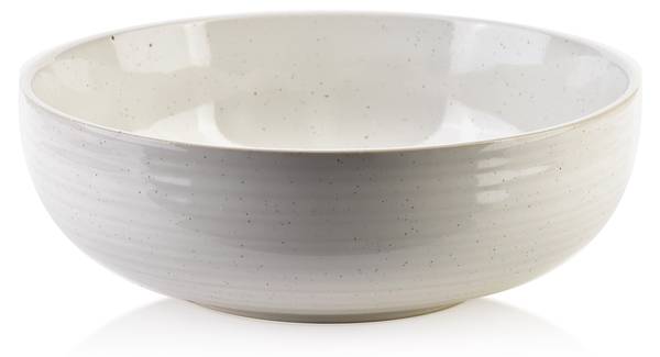 Schale BASIC NATURE Weiß - Keramik - 17 x 6 x 17 cm