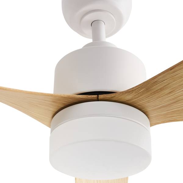 Deckenventilator ANDERSON 2-tlg Braun - Weiß - Kunststoff - 90 x 39 x 90 cm