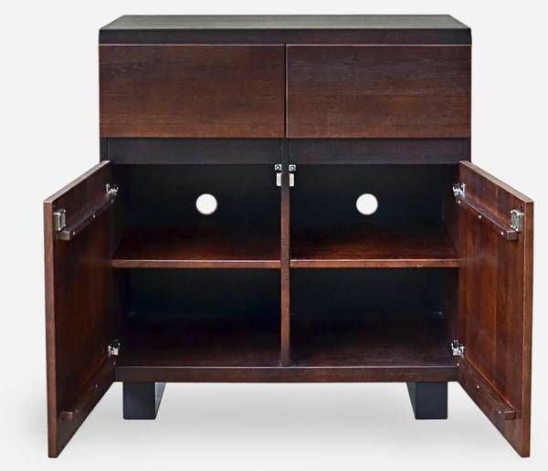 Eichenkommode Rustikal DELIO I Braun - Eiche - Wildeiche - 100 x 100 x 45 cm