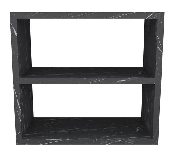 Küchenregal Hjo Marmor Schwarz Dekor