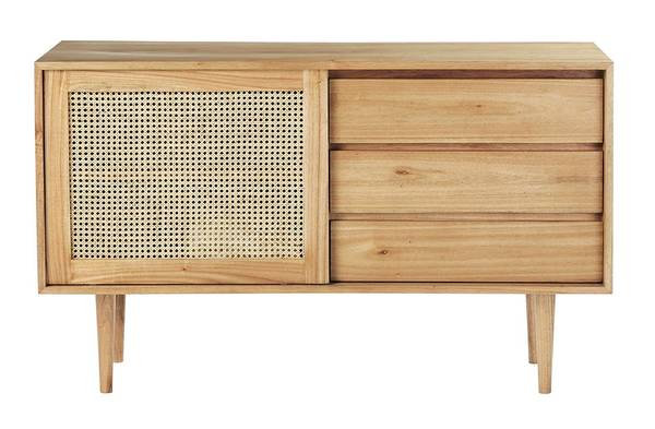 Kommode Beige - Massivholz - 135 x 80 x 45 cm