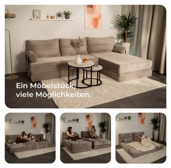 Ecksofa ANKO Dunkelgrau