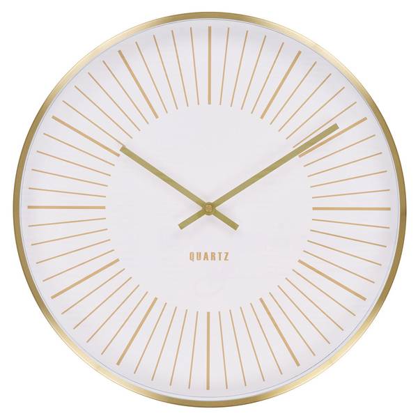 Wanduhr Takamaka Gold - Aluminium - 4 x 40 x 40 cm