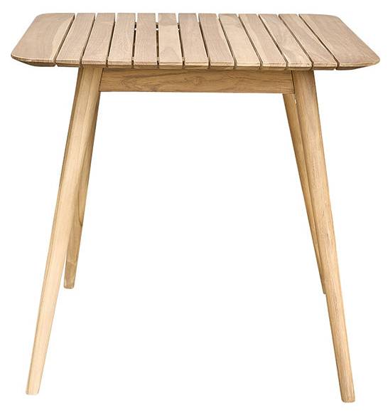 Gartentisch APRIL Beige - Massivholz - 80 x 75 x 80 cm