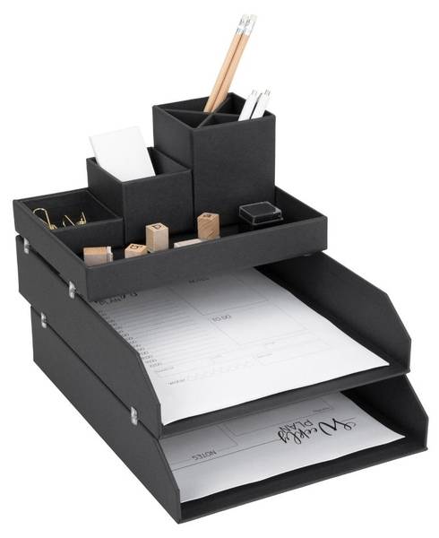 Schreibtisch Organizer LENA Schwarz