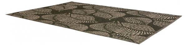 Recycelter Outdoor-Teppich Flora Grün - Textil - 200 x 1 x 290 cm