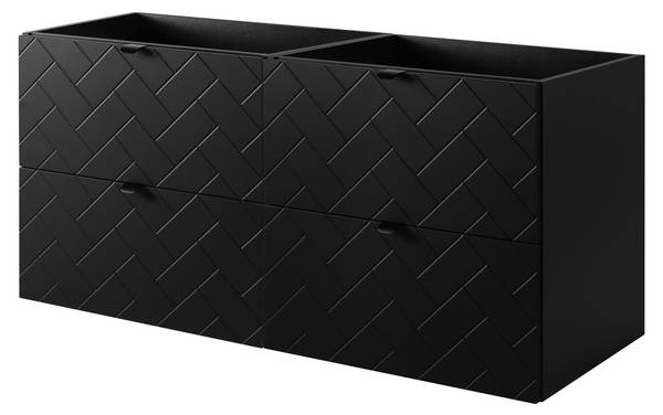 Badezimmerschrank Cubic Schwarz