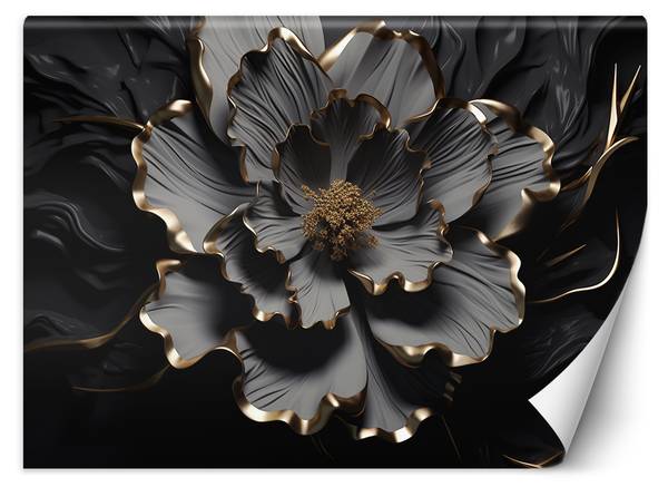 Papier peint, Fleur de lotus sombre 200 x 140 cm