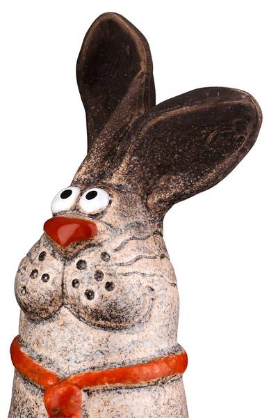 Zaunfigur Klaus Claudia 2er Set Braun - Keramik - 10 x 23 x 10 cm