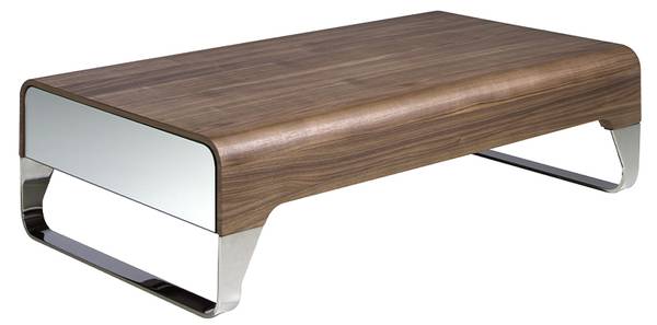 Couchtisch 2001 Braun - Walnuss - Stahl - 120 x 34 x 70 cm