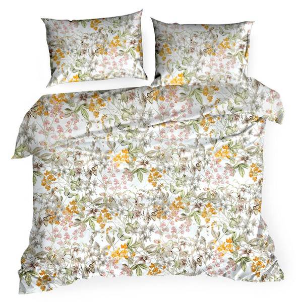 Bettwäsche PAULA Weiß - Textil - 140 x 1 x 200 cm