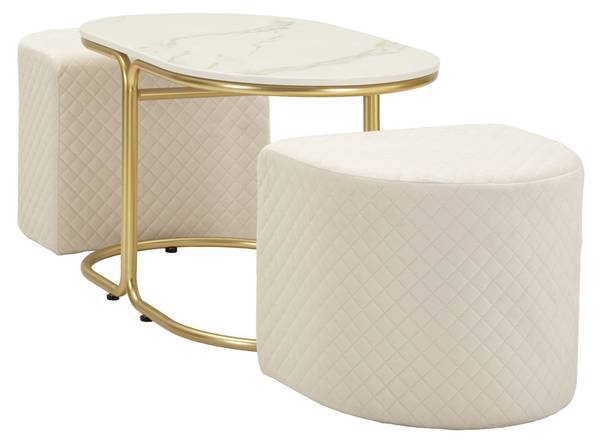 Couchtisch Relax Metall - 79 x 44 x 79 cm