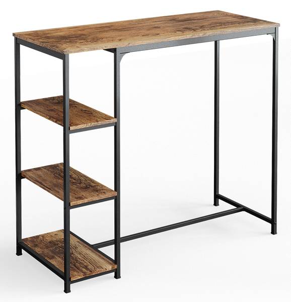 Bartisch Fyrk Schwarz - Braun - Holzwerkstoff - 120 x 105 x 50 cm