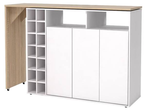 Barmöbel VINALO Beige - Holz teilmassiv - 39 x 94 x 213 cm