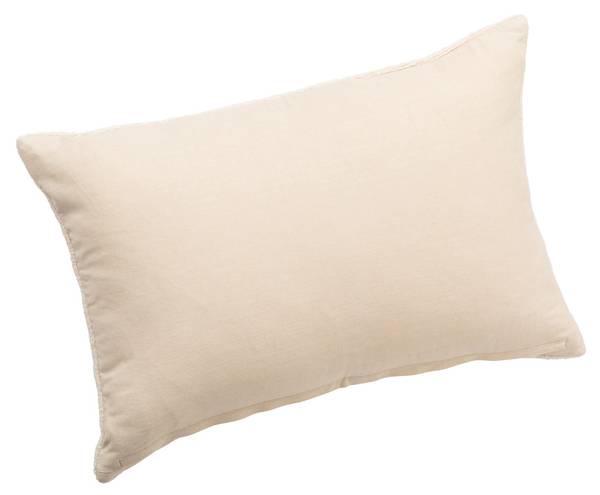 Zierkissen Sjoa Weiß - Textil - 40 x 1 x 60 cm