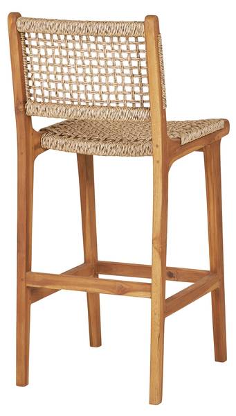 Tabouret de bar Derby Teck - 45 x 95 x 55 cm