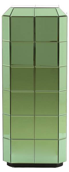 Tisch LUCIANO Grün - Glas - 40 x 100 x 40 cm