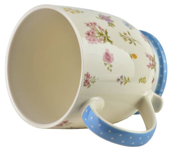 Kaffeebecher SASSY Blau - Fine Bone China - Porzellan - 11 x 11 x 11 cm