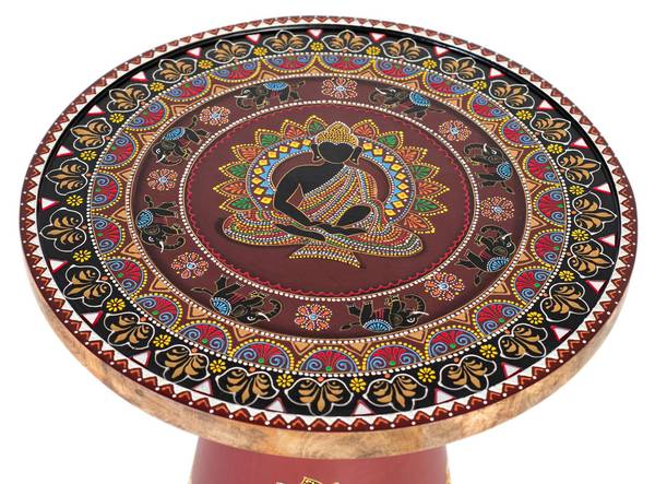 Table d’appoint 2201 Marron - Bois massif - 46 x 56 x 46 cm