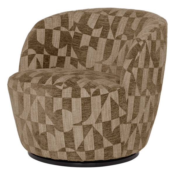 Fauteuil pivotant Serra Vert foncé - Vert