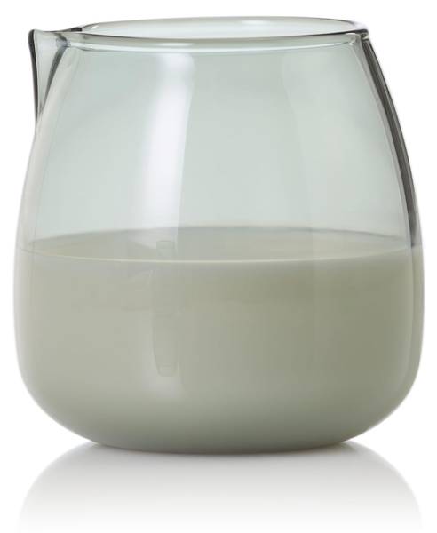 Milch und Zucker Set Yuna Grau - Glas - 7 x 8 x 8 cm