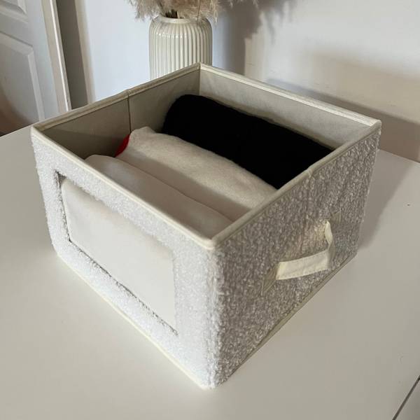Aufbewahrungsbox 22185 Beige - Polyester - 28 x 30 x 40 cm