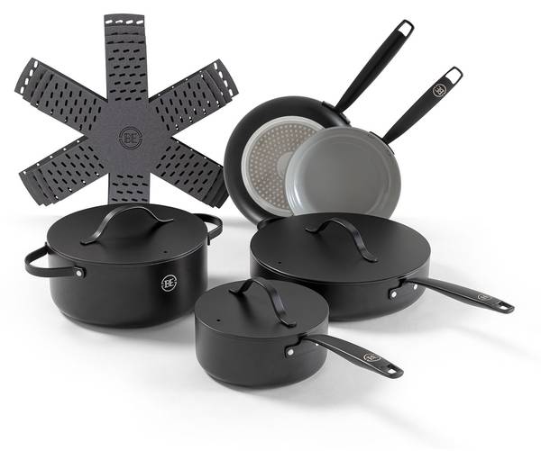 Pfannenset Essential 5-teilig Schwarz