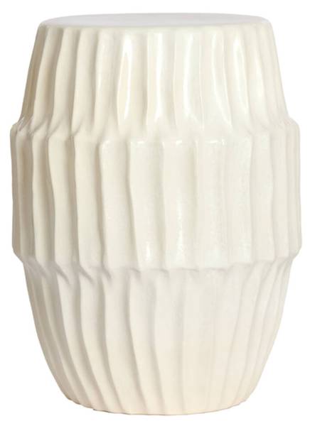 Beistelltisch ISILI Weiß - Keramik - 40 x 52 x 40 cm