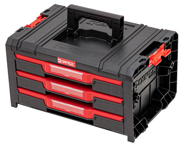 Werkzeugbox Schubladen 57455 Schwarz - Kunststoff - 45 x 25 x 31 cm