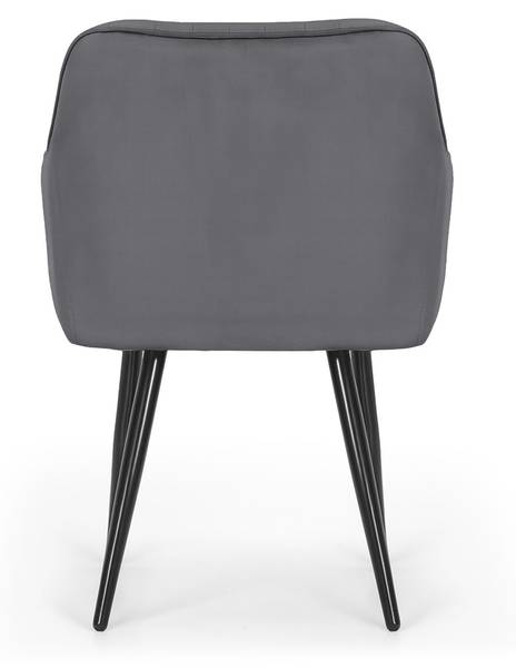 Esszimmerstuhl FLORENCE 4er-Set Schwarz - Graphit