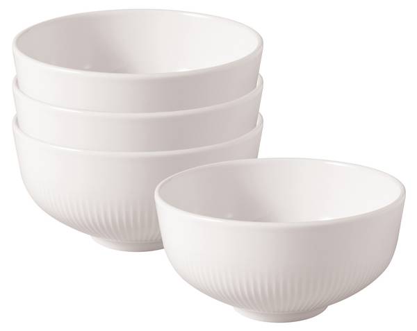 Schüsseln Afina 4er Set Weiß - Porzellan - 13 x 7 x 13 cm