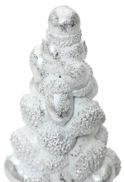 Weihnachtsbaum-Skulptur HTHD0184 Silber - Harz - 19 x 46 x 18 cm