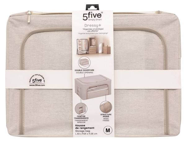 Aufbewahrungshülle GROOMY Beige - Textil - 35 x 25 x 50 cm