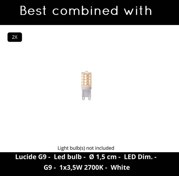 Wandleuchte TYCHO Messing - Messing Matt - Grau