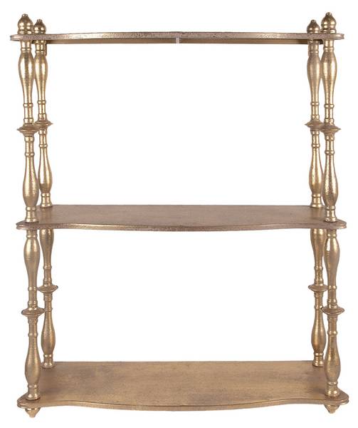 Wandregal Lira Gold - Metall - 20 x 76 x 60 cm