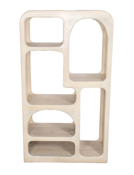 Regal Yuki Beige Beige - Massivholz - 90 x 161 x 34 cm