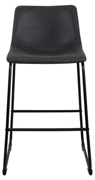 Tabouret de bar HELIO 64 (Lot de 2) Noir - Gris - Métal - 48 x 93 x 47 cm