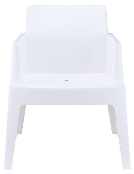 Tuinstoel Box wit - polypropeen - 58 x 80 x 65 cm
