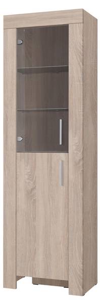 Hochvitrine Cezar 5 Braun - Holzwerkstoff - 60 x 201 x 42 cm