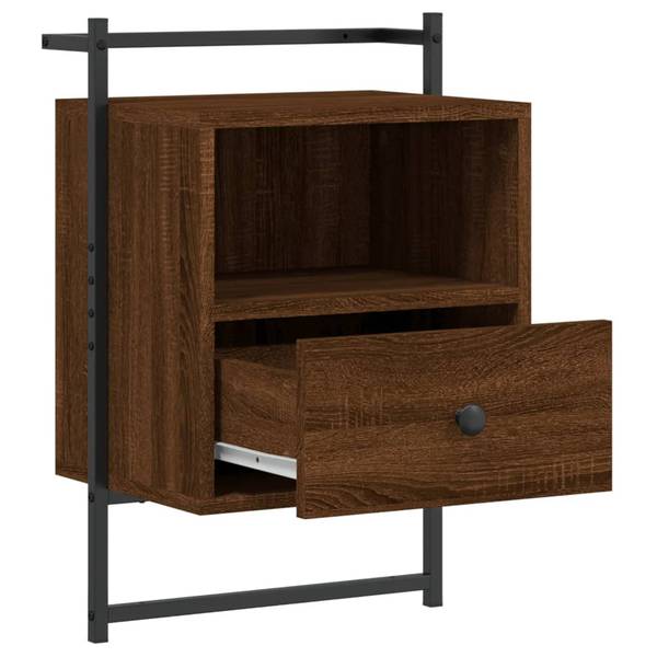 Wand-Nachttische 2er Set W894 Braun