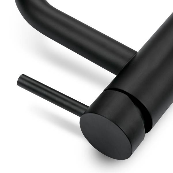 Waschtischarmatur Mischbatterie Cardano Schwarz - 20 x 30 cm