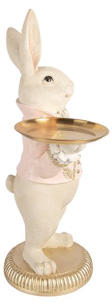 Dekorationsfigur Kaninchen 53180 Beige - Kunststoff - 24 x 70 x 39 cm
