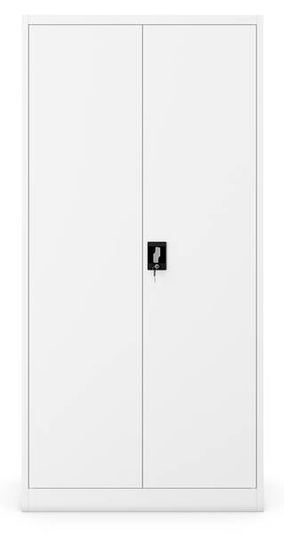 Metallschrank JAN D600 Weiß - Metall - 90 x 185 x 60 cm