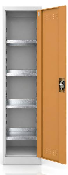 Chemikalienschrank PETER Grau - Gelb - Metall - 50 x 185 x 40 cm