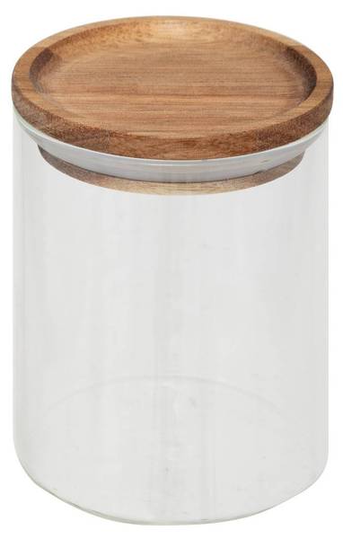 Présentoire à épices 9 bocaux HARMONY Marron - Verre - 23 x 15 x 24 cm