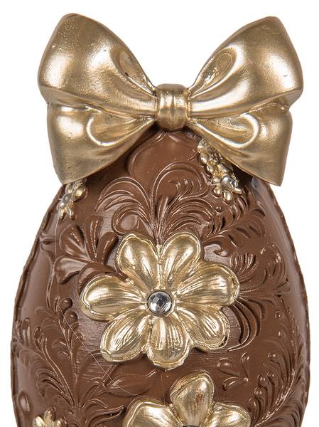 Dekorationsfigur Ei 88019 Braun - Kunststoff - 9 x 21 x 10 cm