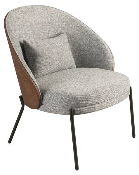 Sessel 5184 Grau - Flachgewebe - Polyester - Webstoff - 77 x 82 x 72 cm