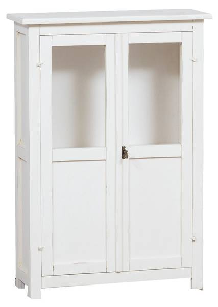 Vitrinenschrank NINA Weiß