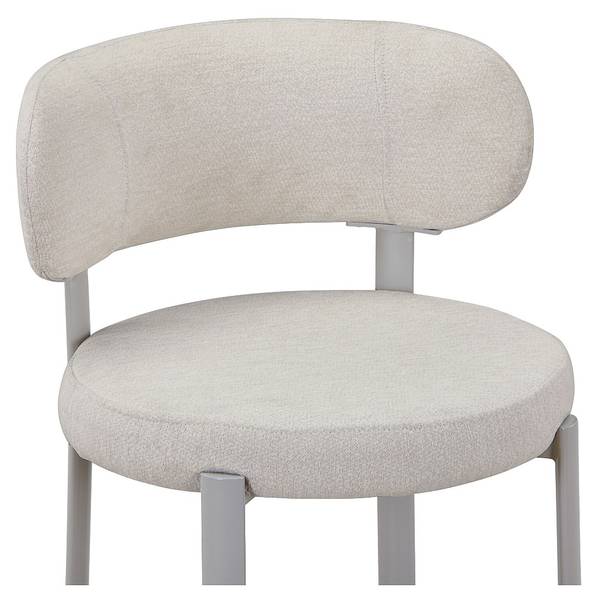 Barhocker ASILOVA 2er-Set Weiß - Textil - 54 x 95 x 53 cm