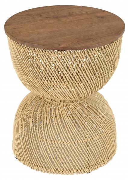 Sofaende ALIDA Braun - Massivholz - 41 x 50 x 41 cm
